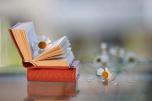 flower in book