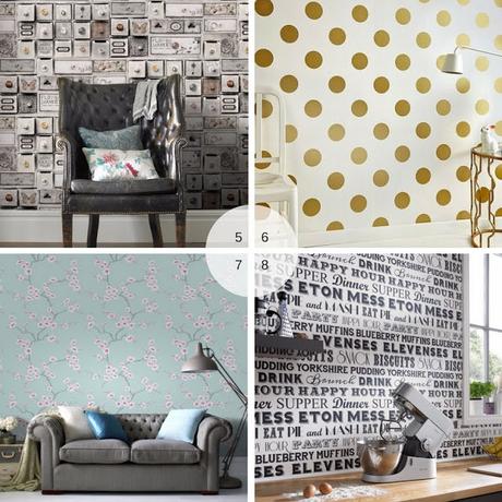 Be Brave Choose Patterned Wallpaper