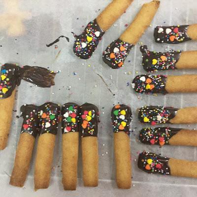 Chocolate Dipped Butter Cookies