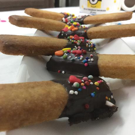 Chocolate Dipped Butter Cookies