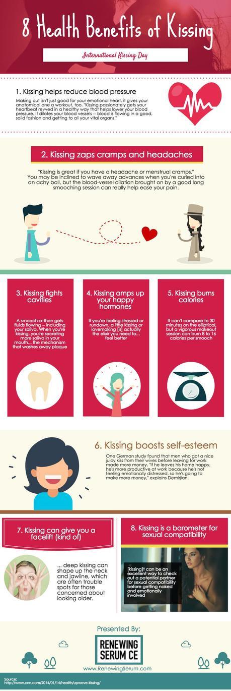 8 health benefits of kissing