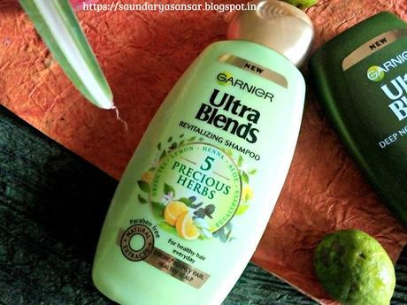 Garnier Ultra Blends-Precious Herbs Shampoo & Mythic Olive Conditioner:Review