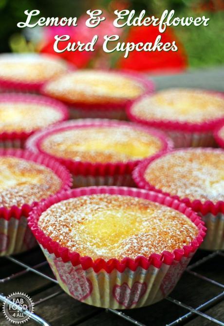 Lemon & Elderflower Cupcakes - Fab Food 4 All
