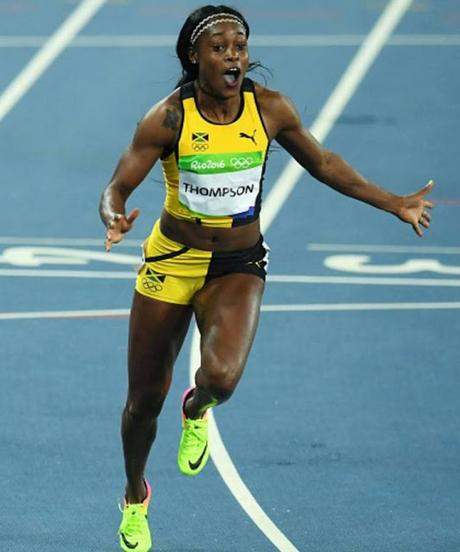 fastest legs on earth ~ at Rio : Usain Bolt and Elaine Thompson - both from Jamaica !