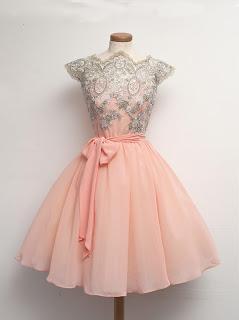 Mini Chiffon Lace Sashes Short Homecoming Dress