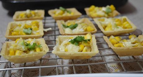 Corn  Canapes chaat | Easy Canape recipe