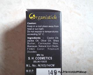 Organistick Lipsticks Price,  Review & Swatches in India