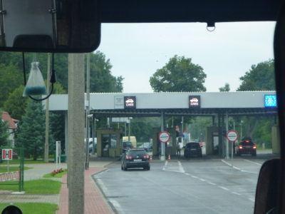 World Borders: How to Get From Poland to Kaliningrad (Gdańsk to Kaliningrad City) At the Polish side of the border from the Gdańsk to Kaliningrad bus