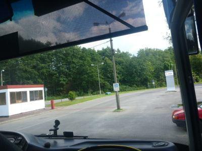 World Borders: How to Get From Poland to Kaliningrad (Gdańsk to Kaliningrad City) At the Polish side of the border from the Gdańsk to Kaliningrad bus