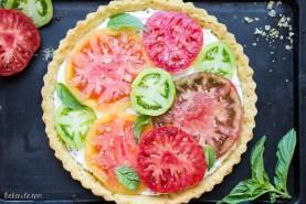 Ricotta Heirloom Tomato Tart (Gluten Free)