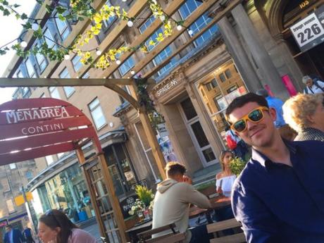 Edinburgh Festival pop up beer terrace Contini menabrea beer Edinburgh festival pop up