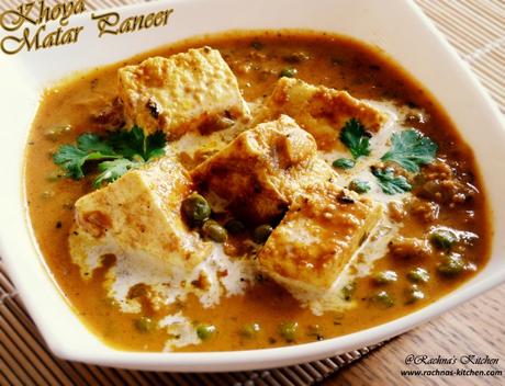 Mutter paneer recipe with khoya