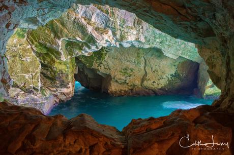 Israel, Rosh Hanikra, grotto, blue, water, long exposure, travel photography, nature
