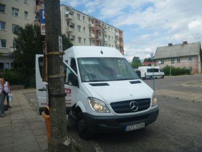 Backpacking in Poland: Exploring Peaceful, Pleasant, Holy Pelplin Leaving Pelplin by mini-bus
