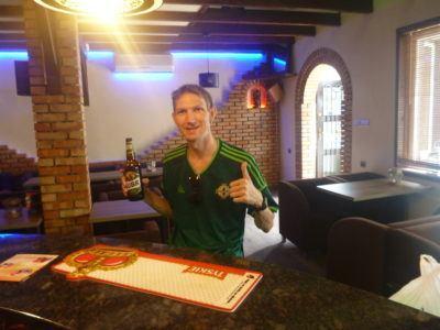 Backpacking in Poland: Exploring Peaceful, Pleasant, Holy Pelplin Pub Klimat, only pub in Pelplin!