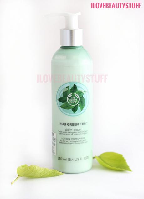 THE BODY SHOP FUJI GREEN TEA BODY LOTION REVIEW