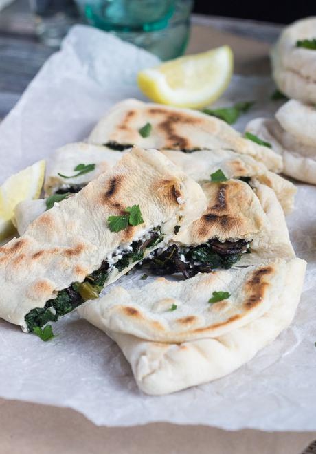 Feta, Spinach and Mushroom Gozleme | The Recipe Redux