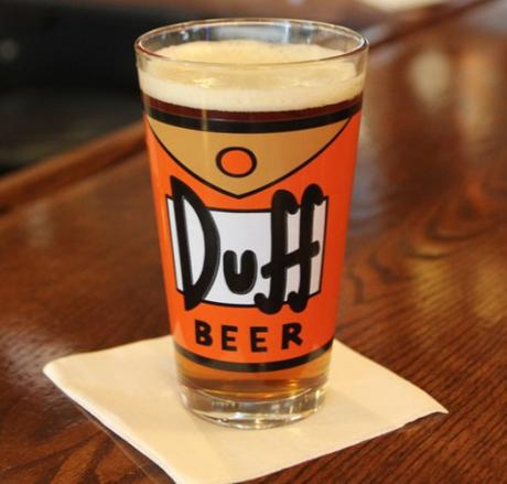 Duff Beer, Beer and Pint Glass