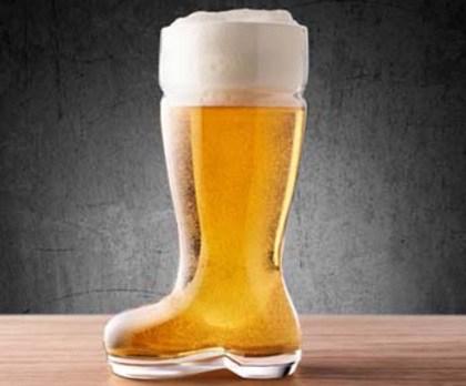 Old Boot Beer and Pint Glass