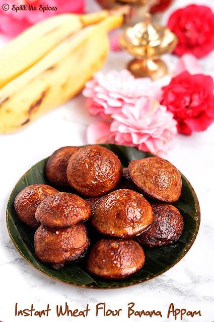 Instant Wheat Flour Banana Appam