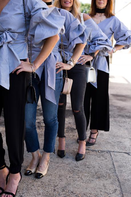 Chic at Every Age // Ruched Sleeve Top