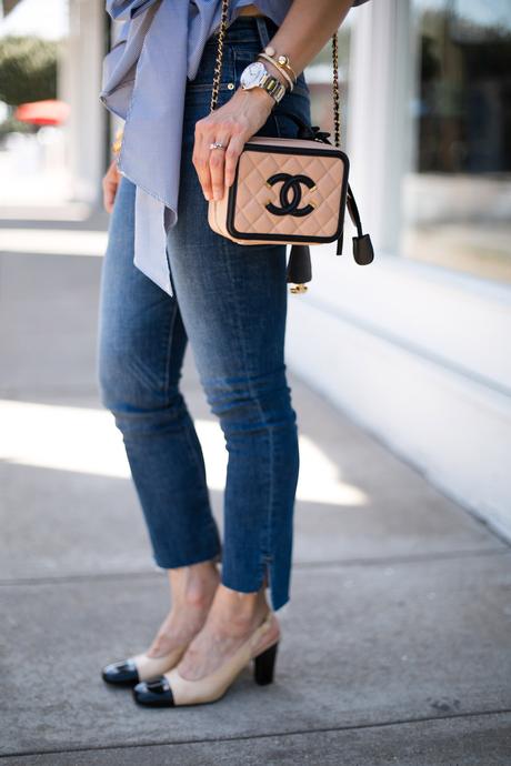 Chic at Every Age // Ruched Sleeve Top