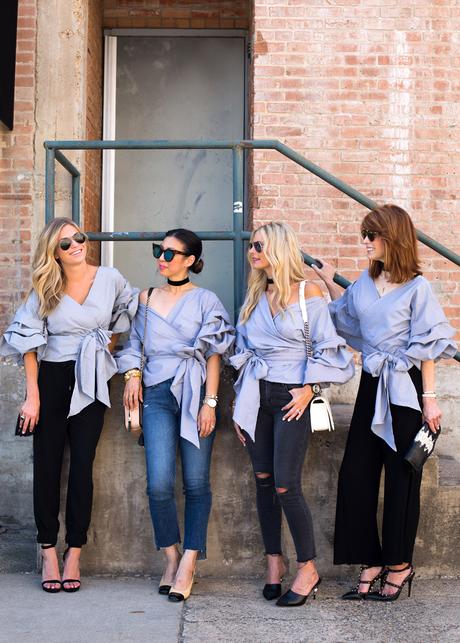 Chic at Every Age // Ruched Sleeve Top