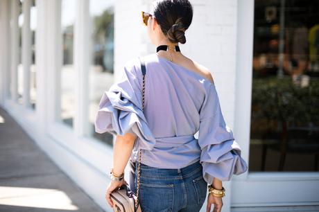 Chic at Every Age // Ruched Sleeve Top