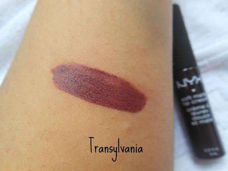 NYX Soft Matte Lip Cream Transylvania (SMLC21) // Review, Swatch, On my Lips