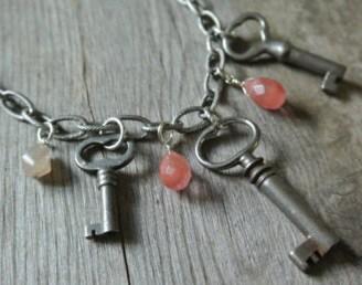 Old Keys Transformed Into Necklace Pendants