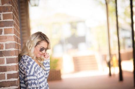 Back that Aztec up for fall fashion Aztec print with chunky heel booties; a perfect transition from summer to fall.