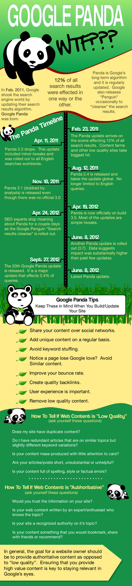 Google Panda Infographic