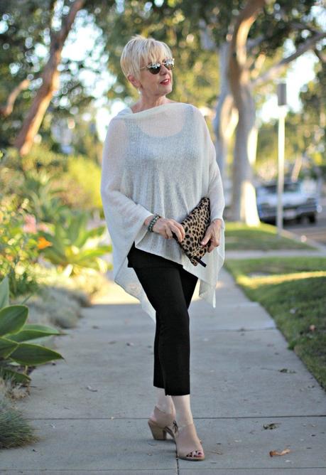 summer dressing with lightweight poncho