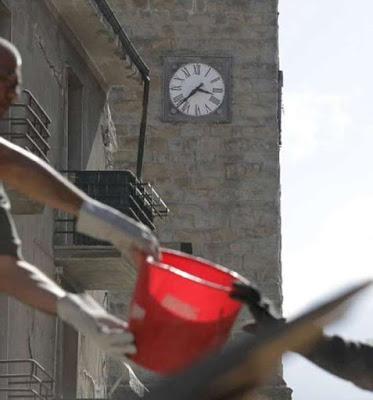 Clock struck 3.36 am and Earthquake struck Amatrice, Italy.