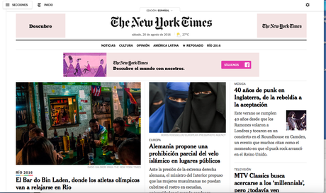 And now the New York Times app En Español