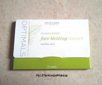 Oriflame Optimals Oxygen Boost Face Blotting Tissues Review!