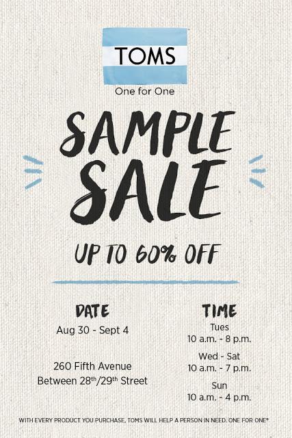 Shopping NYC: TOMS Shoes Sample Sale