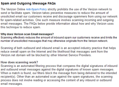 Verizon's blatant Internet censorship 'disclaimer'