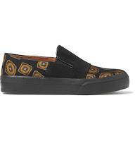 Global Gent:  Dries Van Noten Faille and Jacquard Slip-On Sneakers