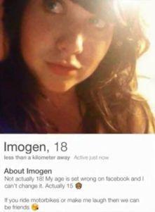 fake Tinder profile