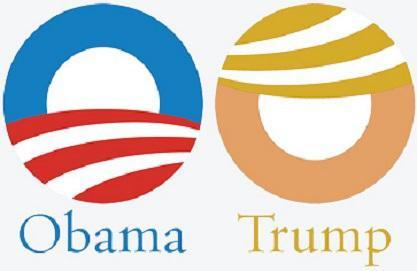 Trump Anti-Obama logo