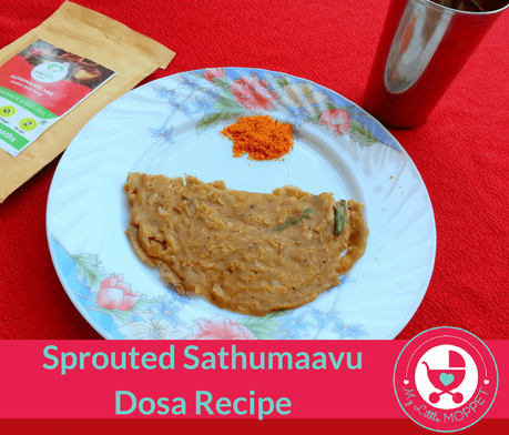 Sprouted Sathumaavu Dosa Recipe