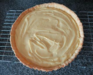 Nectarine & Bilberry Custard Tart