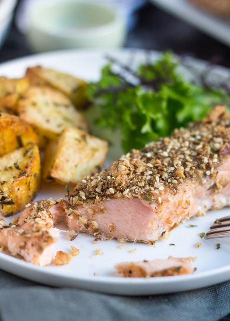 Dukkah-Crusted Baked Salmon Fillets