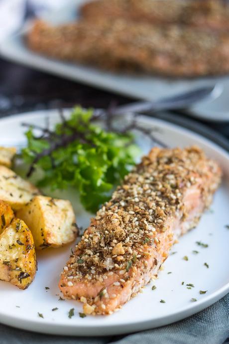 Dukkah-Crusted Baked Salmon Fillets