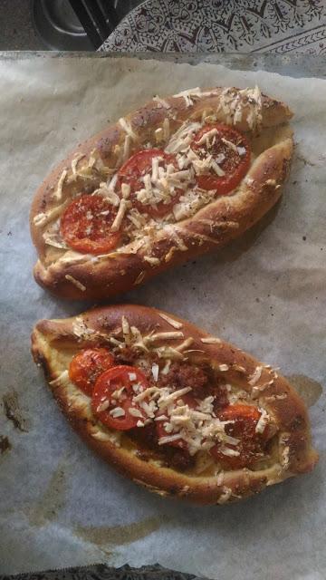 Turkish Pide Bread -Boat Pizza Wholewheat and Healthy