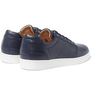 Navy On The Horizon: Want Les Essentiels Lennon Leather Sneakers