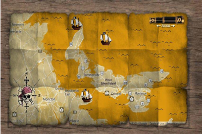 Prince Edward Island Pirate map