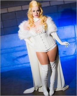 Elena Blueskies Cosplay as Emma Frost (Photo by Cantera Image)