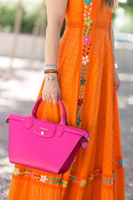 Vintage Rx // Orange Maxi Dress